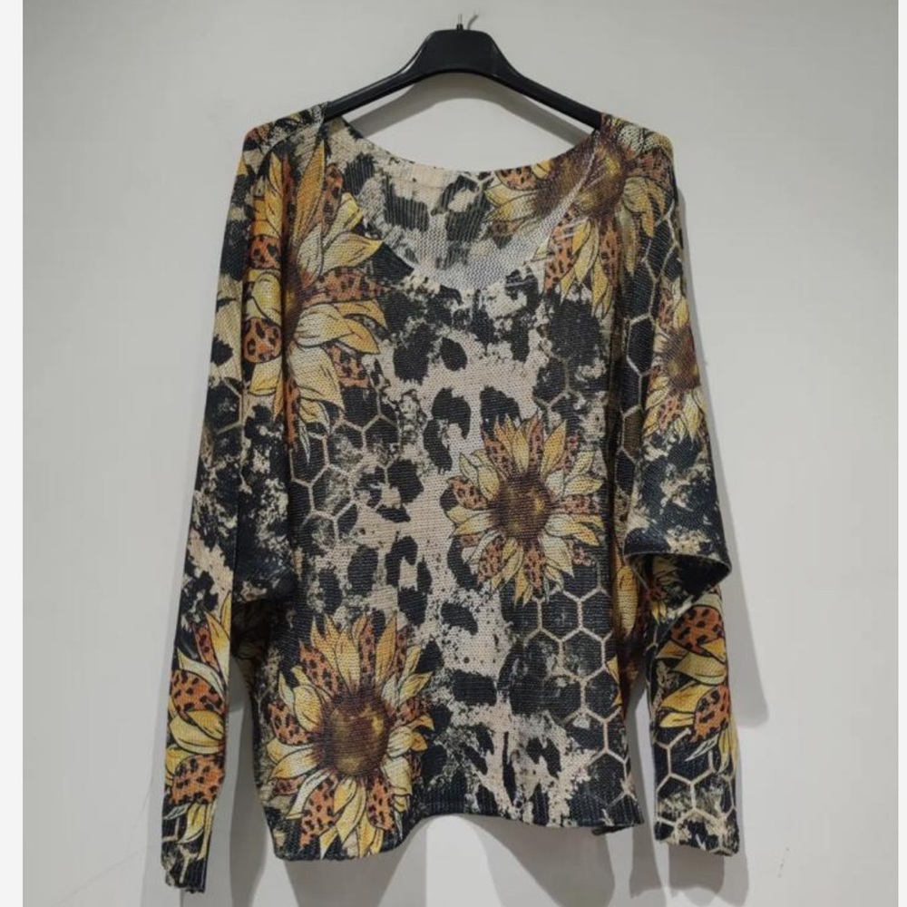 MADE IN ITALY Floral Print Women's Top